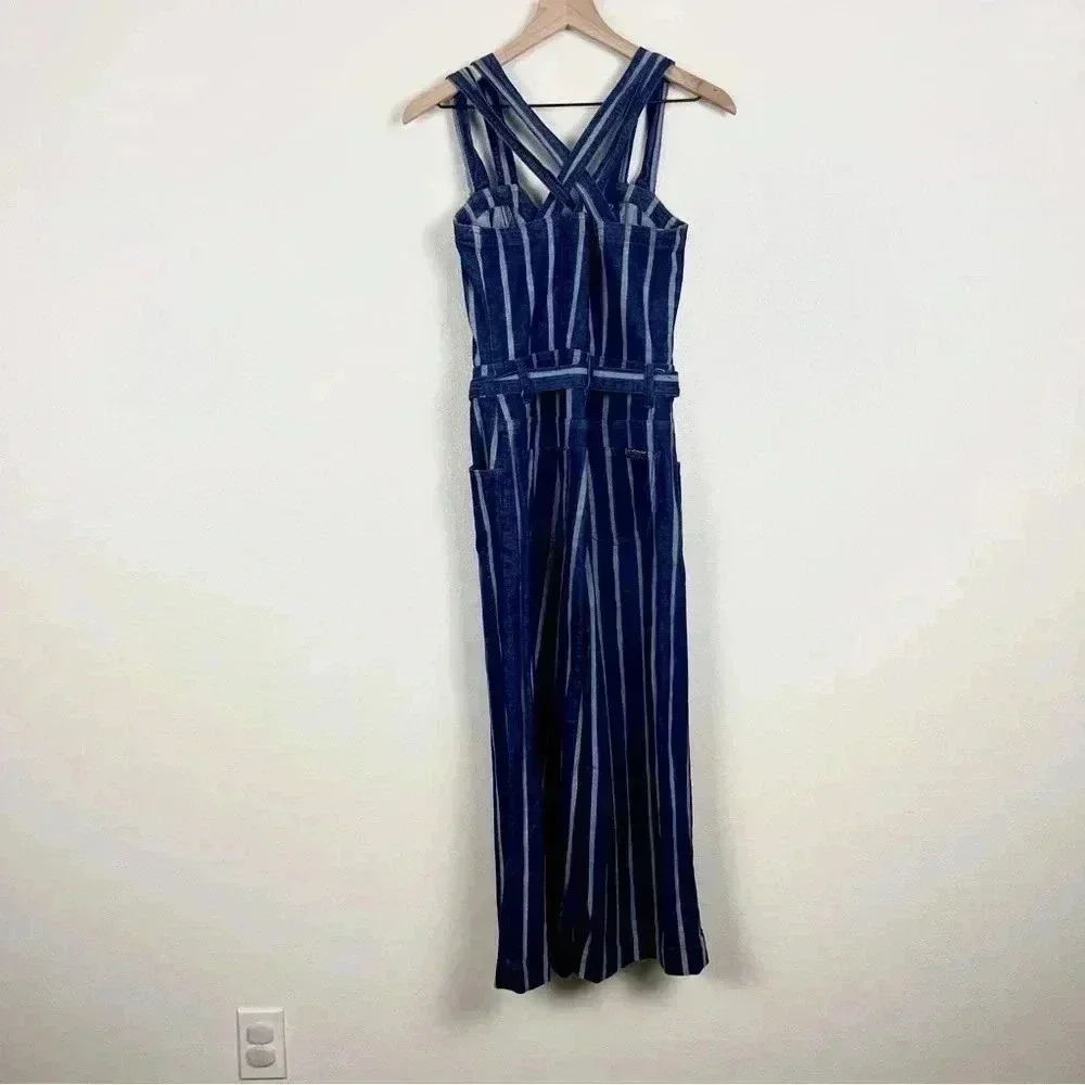 7 For All Mankind Stripe Jumpsuit - Picture 3 of 10